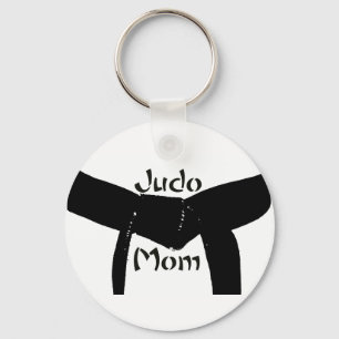 Mamma Keychain för Judo för kampsportsvartbälte Nyckelring