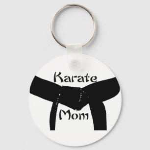 Mamma Keychain för Karate för kampsportsvartbäl Nyckelring