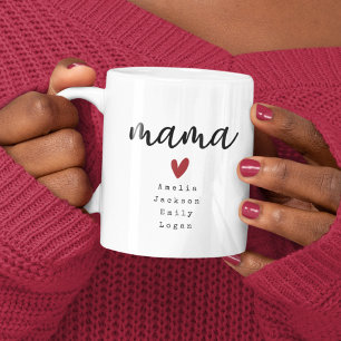 Mamma Kids Namn Mors dag Kaffemugg