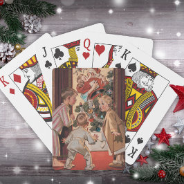Mamma Kisses Jultomten Vintage Casinokort