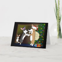 Mamma Kissing Corgi Claus