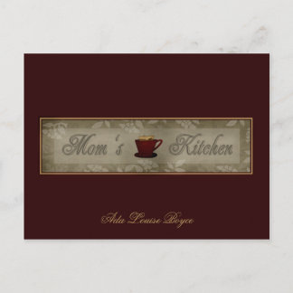 Mamma Kitchen Recipe Cards Vykort