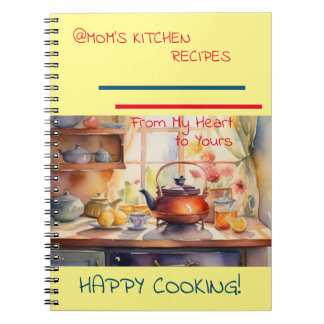@Mamma Kitchen Recipes Spiral bärbar dator Anteckningsbok