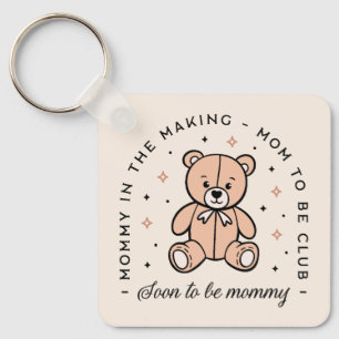 Mamma klubb kommer snart att bli mamma estetisk nyckelring