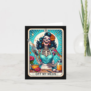 Mamma Klubb Tarot Card Skeleton Halloween Kort