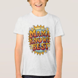Mamma Knows Best - Retro 70:s Sunshine Vibes T Shirt