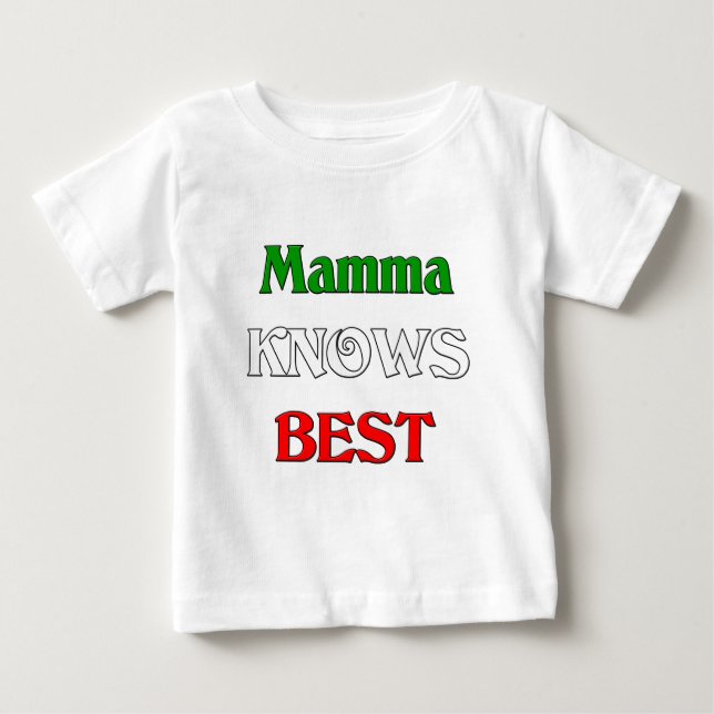 Mamma Knows Best T-shirt (Framsida)