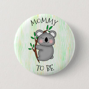 Mamma Koala Baby Shower Knapp