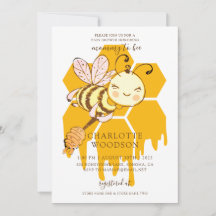 Mamma kommer att bli Honey Bee Honeycomb Baby Show