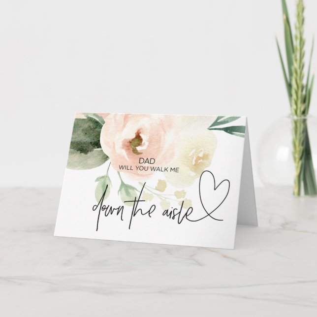 Mamma kommer att lämna mig med Aisle Bröllop-korte Inbjudan (Framsida)