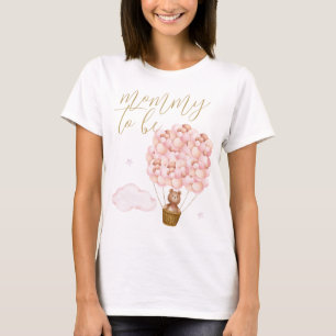 Mamma Kommer Nallebjörn Rosa Ballonger T Shirt