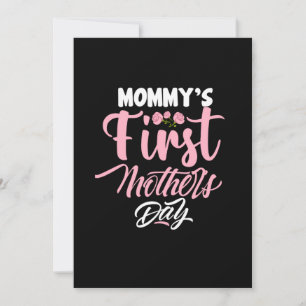 Mamma Konst Mamas Första Mors Dag Inbjudningar