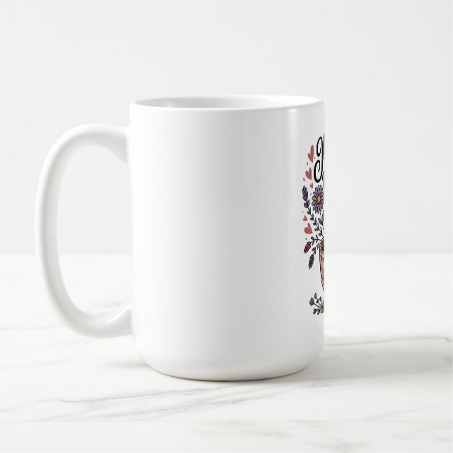 Mamma Körs På Kärlek Kaffemugg (Vänster)