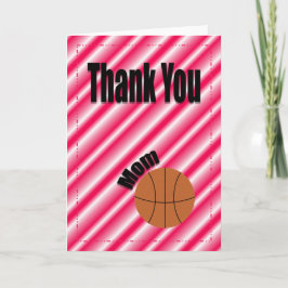 Mamma-kort för tack Basketball Team