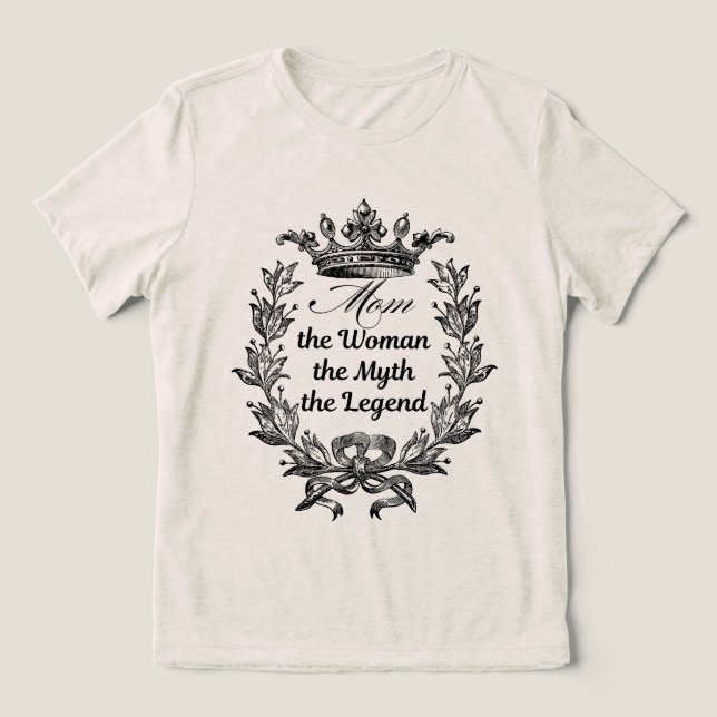 Mamma, kvinnan, myten, förklaringen t shirt (Design Framsida)