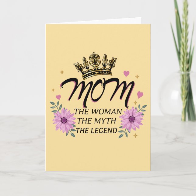 Mamma Kvinnan Myten Legenden Kort (Framsida)