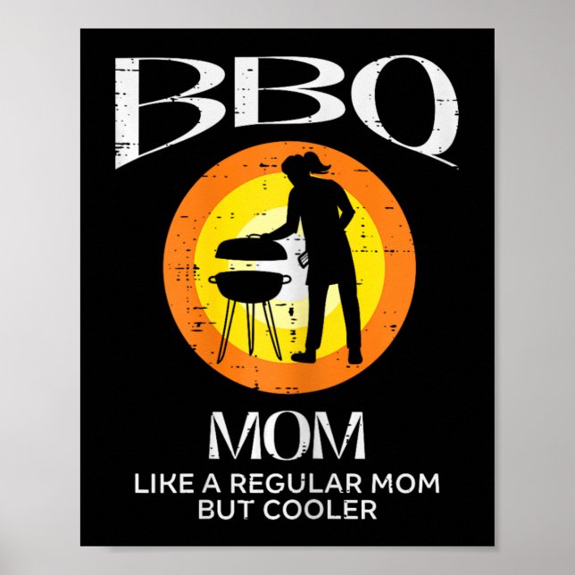 Mamma Kylare Grillning Köttpöjd Mors Dag Mamma Poster (Framsidan)