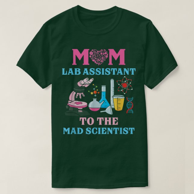 Mamma Lab-assistent vid fågeln Party T Shirt (Design framsida)