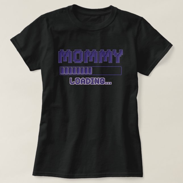 Mamma Laddar Graviditetsavslöjandekavaj T Shirt (Design framsida)