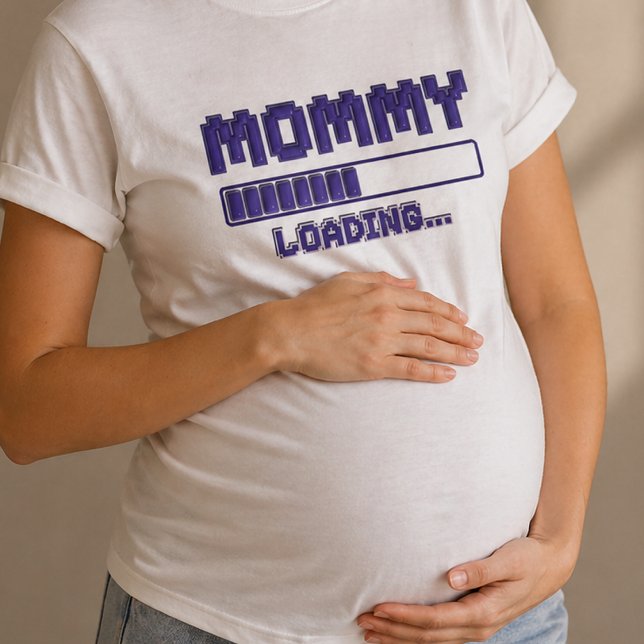 Mamma Laddar Graviditetsavslöjandeshirt T Shirt (Skapare uppladdad)