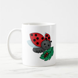 Mamma Ladybug med Larvae Kaffemugg