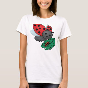 Mamma Ladybug med Larvae T Shirt