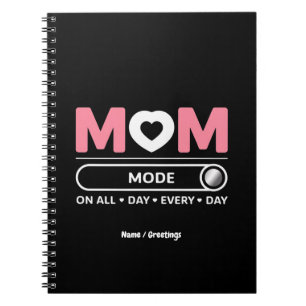 Mamma-läge hela dagen Mors dag Anteckningsbok