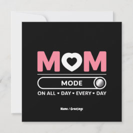 Mamma-läge hela dagen Mors dag Inbjudningar