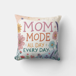 Mamma-läge Hela Dagen Varje Dag Blommig Morsdagspr Kudde