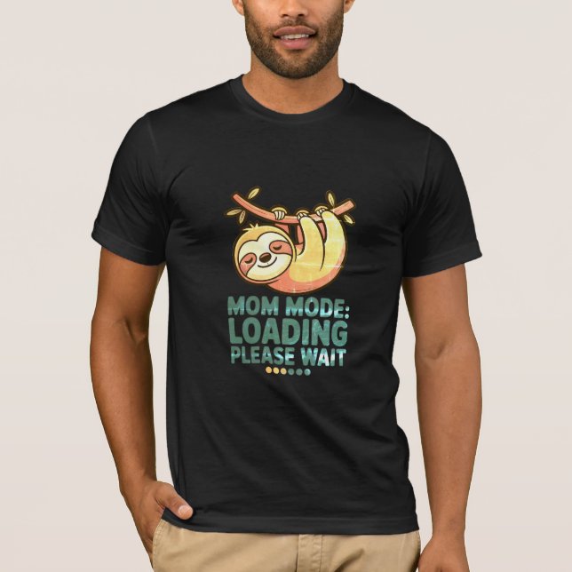 Mamma-läge Laddar Vänligen vänta  Rolig Lutfisk Ma T Shirt (Framsida)
