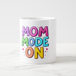 Mamma-läge På Rolfig Färgrik Mors Dag Kaffe Mugg Jumbo Mugg