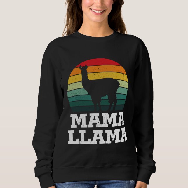 Mamma Lama Mamma Glad mors dag T Shirt (Framsida)