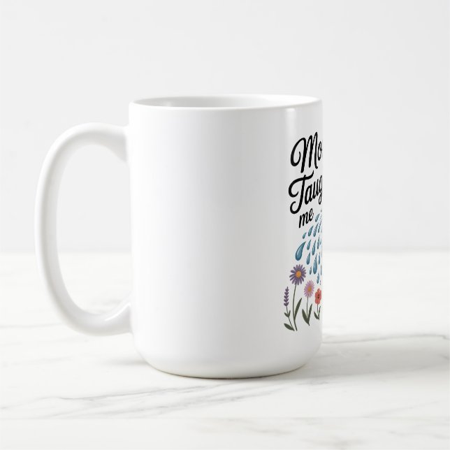 Mamma lärde mig vänlighet kaffemugg (Vänster)