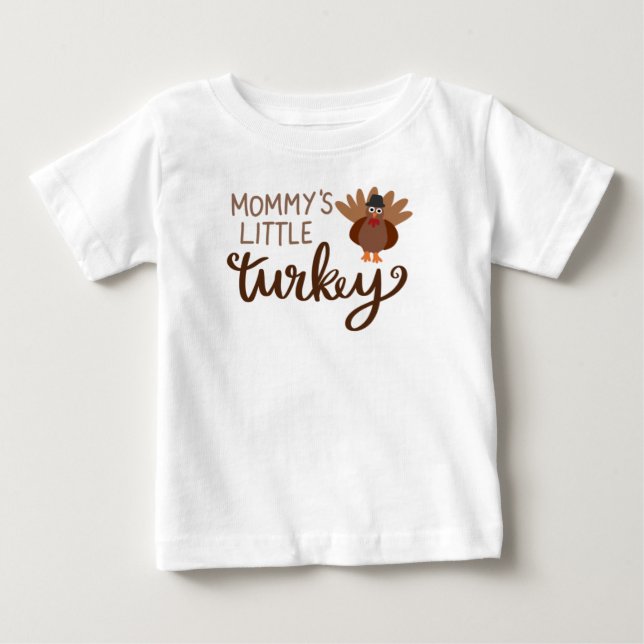 mamma lätt kalkon t shirt (Framsida)
