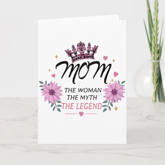Mamma Legenden Mors Dagskalas Present Kort (Framsida)