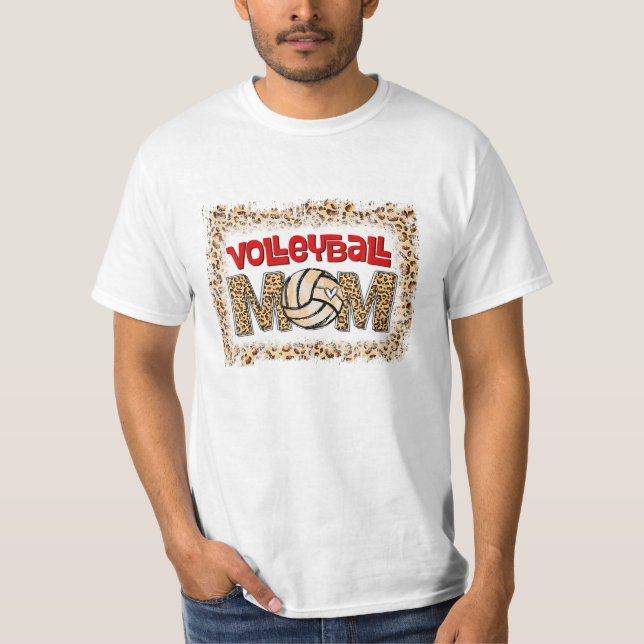Mamma Leopard Funny Sport Boll T Shirt (Framsida)