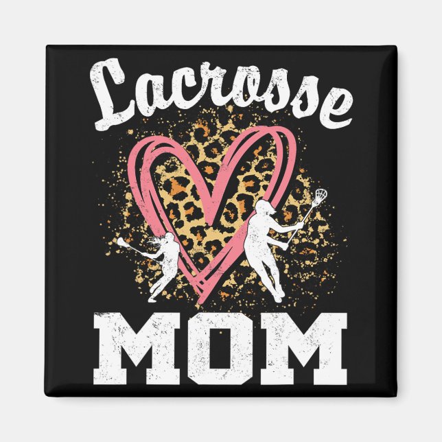 Mamma Leopard Heart Matching Mors dag Magnet (Framsidan)