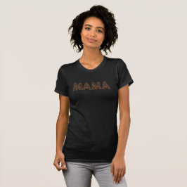 'Mamma' Leoparddesign Trendigt Födelsedagspresent  T Shirt