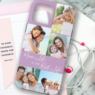 Mamma Life är Best Life 5 Photo Collage Lilac
