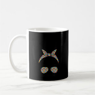 Mamma Life Autism Awareness Mamma Women Ansikte Te Kaffemugg