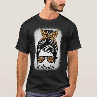 Mamma Life blleached Mamma Life Leopard Glasses Me T Shirt
