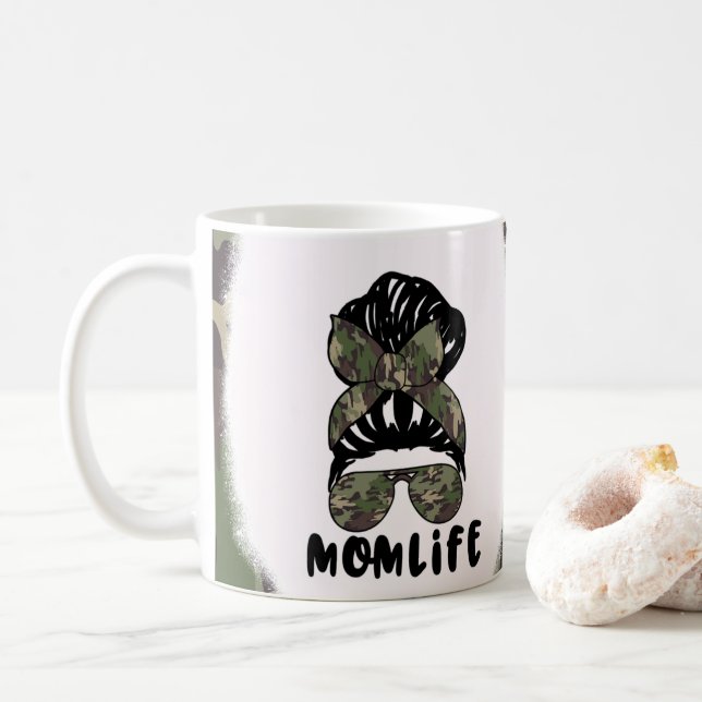 Mamma Life Camouflage Camo Design Coffee Mugg Kopp (Med munk)