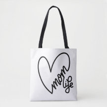 MAMMA LIFE CANVAS TOTE BAG