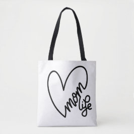 MAMMA LIFE CANVAS TOTE BAG TYGKASSE
