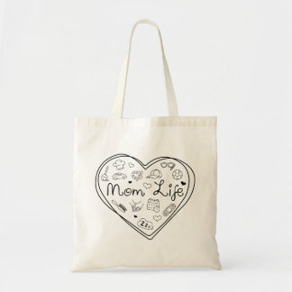 Mamma Life - Cute Multitasking Mamma Heart Tote Ba Tygkasse