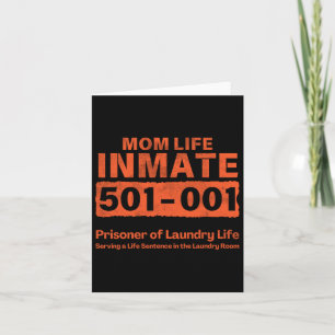 Mamma Life-fängelsemynen Funny Jail Halloween-kost Kort