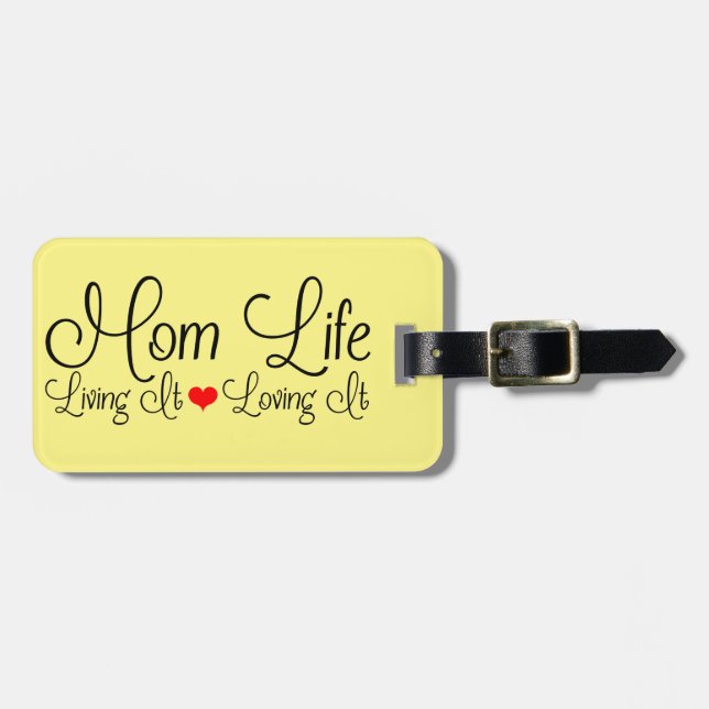 Mamma Life Gult Bagagebricka (Horisontell Framsida)