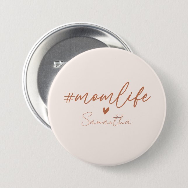Mamma Life Knapp (Framsida & baksida)
