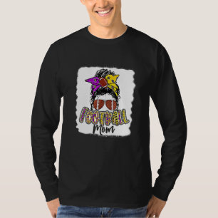 Mamma Life Leopard Messy Bun Playe T Shirt
