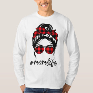 Mamma Life Messy Bun Hair Leopard Play Momlife Mot T Shirt